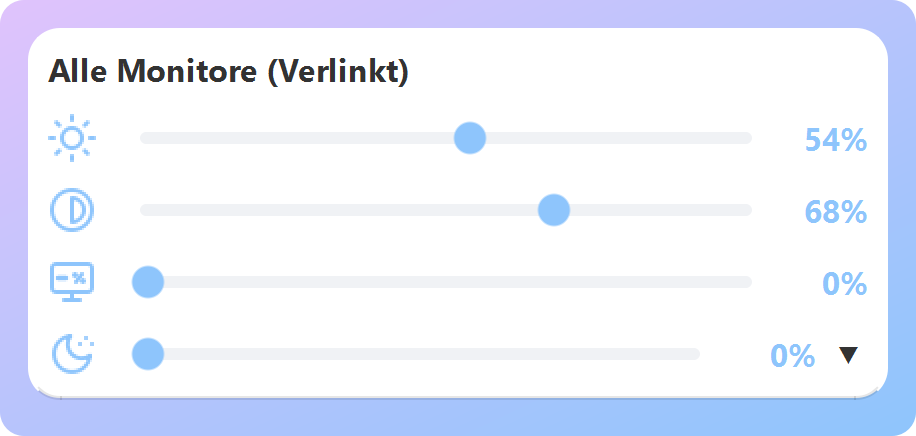 ArrayLux verlinkt: ein Helligkeits- und Kontrastregler für alle Monitore