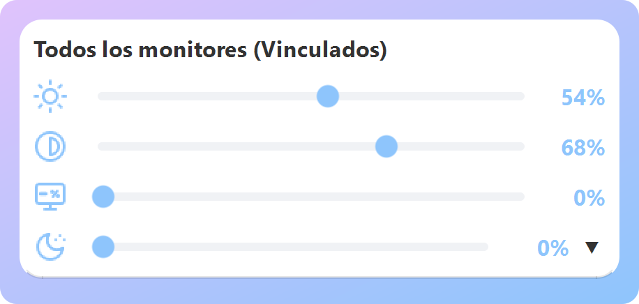 Modo vinculado de ArrayLux: un control de brillo y contraste para todos los monitores