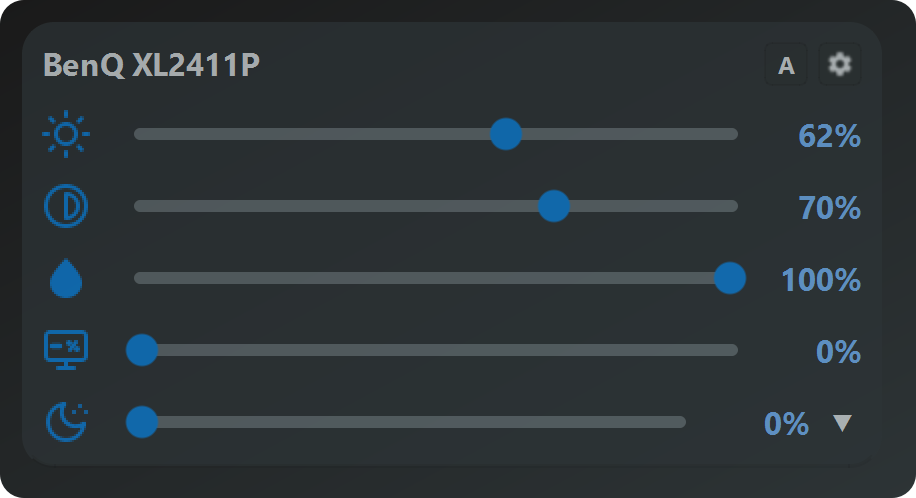 ArrayLux in the Dark mode theme